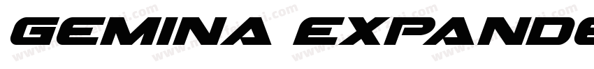 Gemina Expanded Ital字体转换